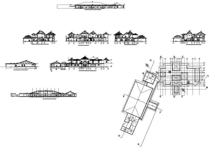 总统别墅建筑施工图