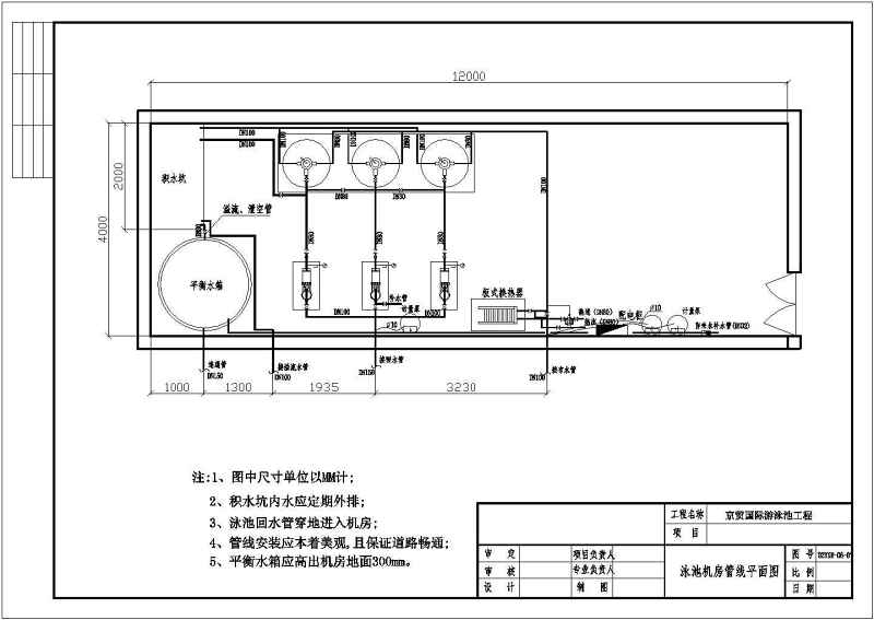 某高档<a href=https://www.yitu.cn/su/7987.html target=_blank class=infotextkey>小区</a>室内游<a href=https://www.yitu.cn/su/6797.html target=_blank class=infotextkey>泳池</a>给排<a href=https://www.yitu.cn/su/5628.html target=_blank class=infotextkey>水</a>施工图