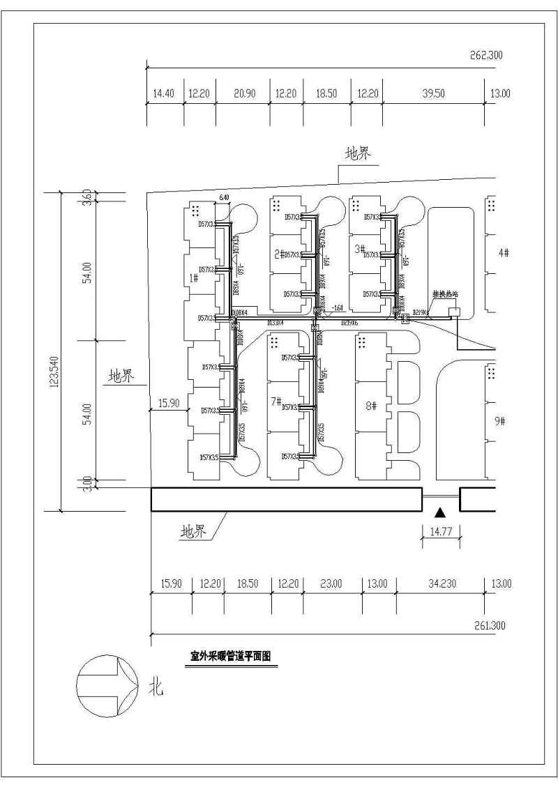 某<a href=https://www.yitu.cn/su/7987.html target=_blank class=infotextkey>小区</a><a href=https://www.yitu.cn/su/7323.html target=_blank class=infotextkey>室外</a>给排<a href=https://www.yitu.cn/su/5628.html target=_blank class=infotextkey>水</a>及燃气<a href=https://www.yitu.cn/su/7896.html target=_blank class=infotextkey>管道</a>综合管线图