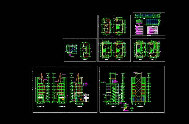 【精选】23套商业街建筑cad<a href=https://www.yitu.cn/su/7937.html target=_blank class=infotextkey>图纸</a>（最新整合）