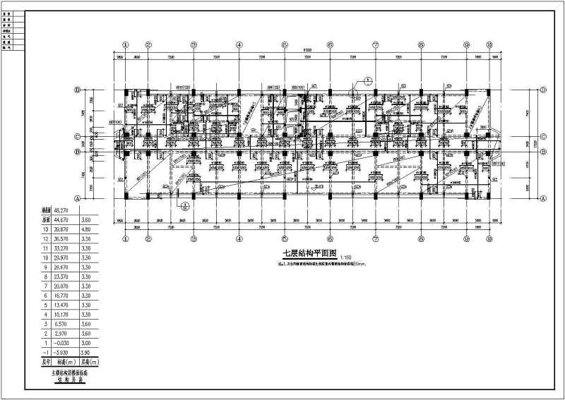 某<a href=https://www.yitu.cn/su/7872.html target=_blank class=infotextkey>地</a>13层<a href=https://www.yitu.cn/su/7637.html target=_blank class=infotextkey>框架</a>结构<a href=https://www.yitu.cn/su/8090.html target=_blank class=infotextkey>人</a>防大<a href=https://www.yitu.cn/su/8159.html target=_blank class=infotextkey>楼</a>结构<a href=https://www.yitu.cn/su/7590.html target=_blank class=infotextkey>设计</a>施工图