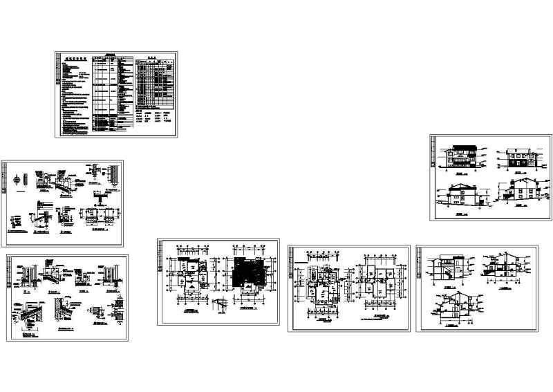 3套经典别墅施工图