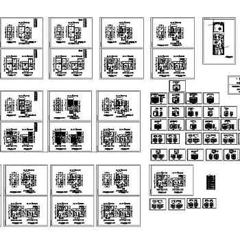 某校别墅装饰施工图全套图纸