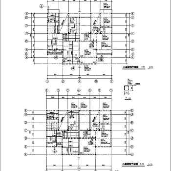 三层框架结构别墅楼结构设计施工图