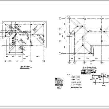 某地三层异形柱框架结构别墅结构施工图