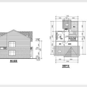 多套两层带阁楼别墅建筑设计方案图