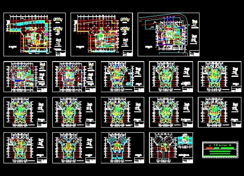 某26层高层住宅给排<a href=https://www.yitu.cn/su/5628.html target=_blank class=infotextkey>水</a>、消防图