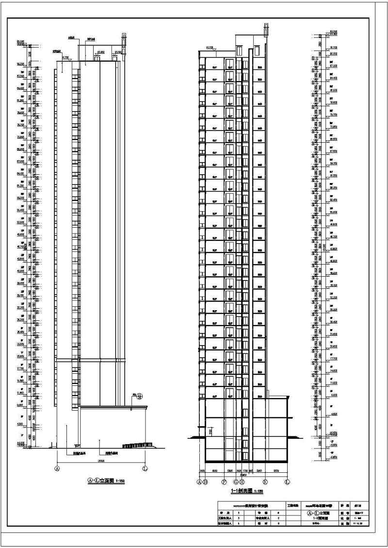 某高层剪力墙结构住宅<a href=https://www.yitu.cn/su/8159.html target=_blank class=infotextkey>楼</a>建筑<a href=https://www.yitu.cn/su/7590.html target=_blank class=infotextkey>设计</a>cad全套施工图