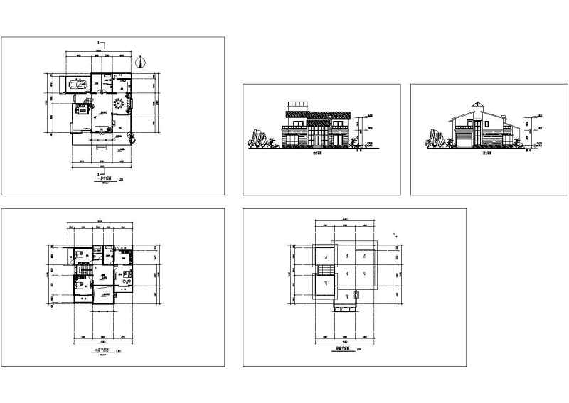 别墅<a href=https://www.yitu.cn/su/7590.html target=_blank class=infotextkey>设计</a>方案图（建筑cad<a href=https://www.yitu.cn/su/7937.html target=_blank class=infotextkey>图纸</a>）