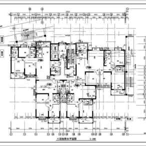 某小区高层框架结构住宅楼建筑施工图
