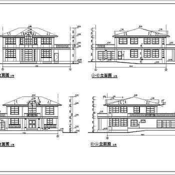 某地区2层砖混结构别墅建筑方案图