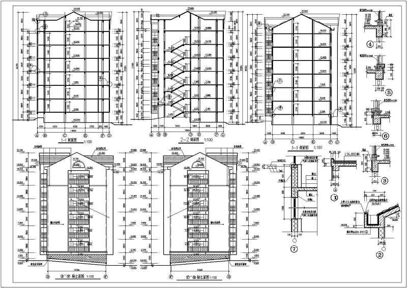 某<a href=https://www.yitu.cn/su/7872.html target=_blank class=infotextkey>地</a>多层框剪结构住宅<a href=https://www.yitu.cn/su/8159.html target=_blank class=infotextkey>楼</a>建筑方案图