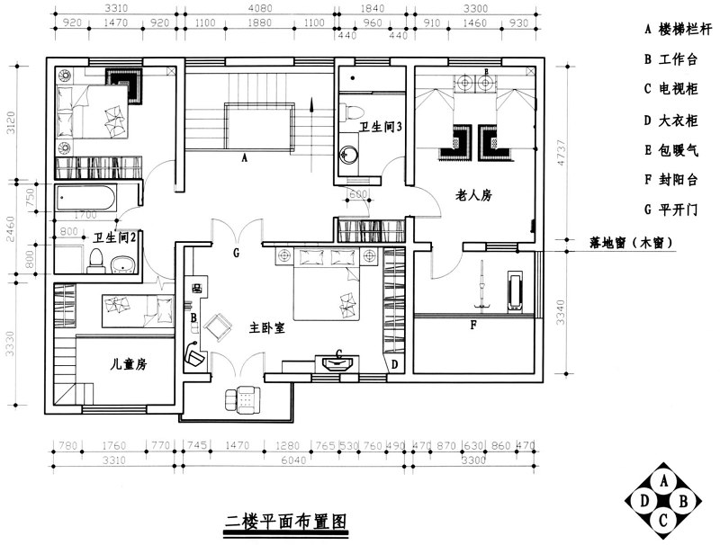 别墅<a href=https://www.yitu.cn/su/7590.html target=_blank class=infotextkey>设计</a>方案CAD版