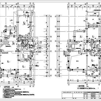 某地砖混结构独栋别墅建筑施工图纸