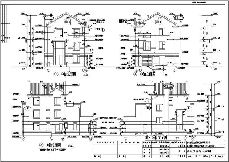 某<a href=https://www.yitu.cn/su/7872.html target=_blank class=infotextkey>地</a>砖混结构独栋别墅建筑施工<a href=https://www.yitu.cn/su/7937.html target=_blank class=infotextkey>图纸</a>