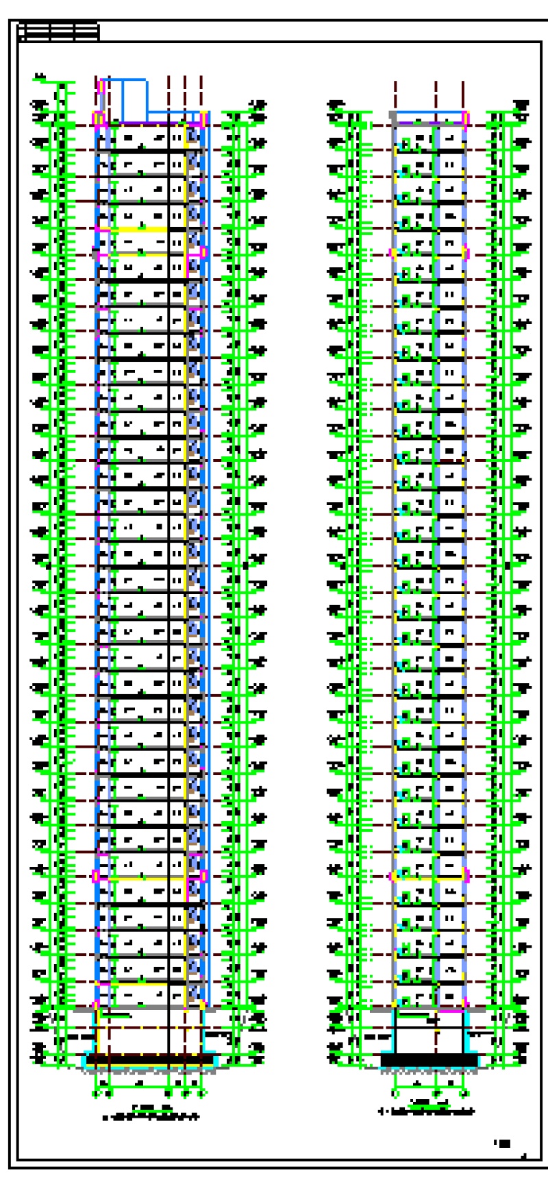 <a href=https://www.yitu.cn/su/7987.html target=_blank class=infotextkey>小区</a>两栋剪力墙住宅<a href=https://www.yitu.cn/su/8159.html target=_blank class=infotextkey>楼</a>建筑结构施工<a href=https://www.yitu.cn/su/7937.html target=_blank class=infotextkey>图纸</a>