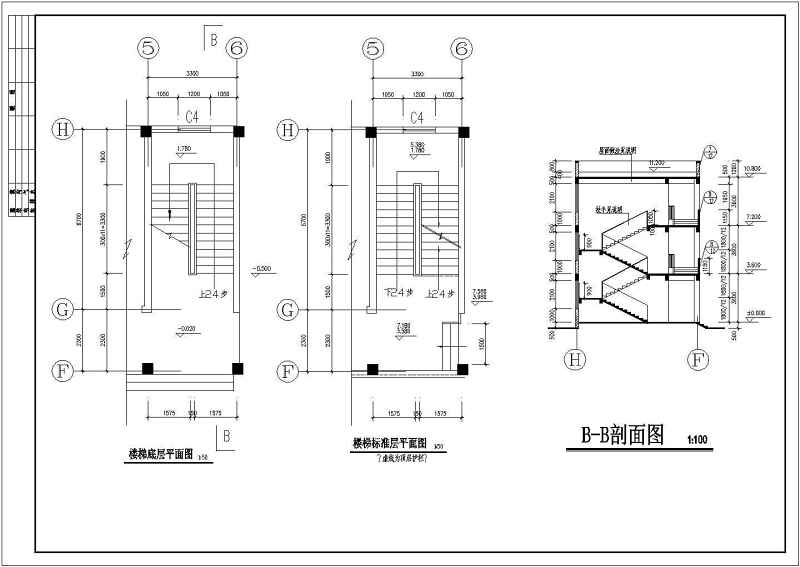 某<a href=https://www.yitu.cn/su/7872.html target=_blank class=infotextkey>地</a>三层<a href=https://www.yitu.cn/su/7637.html target=_blank class=infotextkey>框架</a>结构教学<a href=https://www.yitu.cn/su/8159.html target=_blank class=infotextkey>楼</a>建筑结构施工图