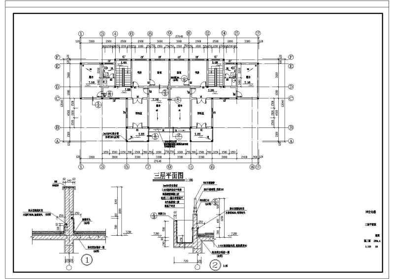 <a href=https://www.yitu.cn/su/7580.html target=_blank class=infotextkey>多层住宅</a>建筑施工<a href=https://www.yitu.cn/su/7590.html target=_blank class=infotextkey>设计</a>图