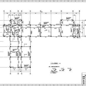 某地多层框架结构综合办公楼结构设计施工图