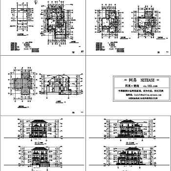 一套完整的别墅建筑结构施工图