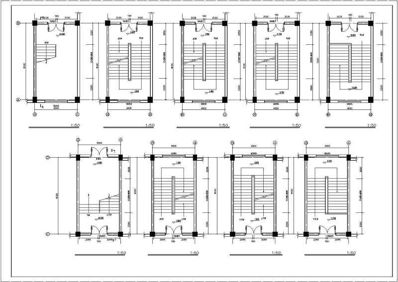 某<a href=https://www.yitu.cn/sketchup/xuexiao/index.html target=_blank class=infotextkey>学校</a>四层<a href=https://www.yitu.cn/su/7637.html target=_blank class=infotextkey>框架</a>结构教学<a href=https://www.yitu.cn/su/8159.html target=_blank class=infotextkey>楼</a>建筑<a href=https://www.yitu.cn/su/7590.html target=_blank class=infotextkey>设计</a>施工图