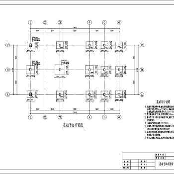 某地库房工程两层钢框架结构施工图纸