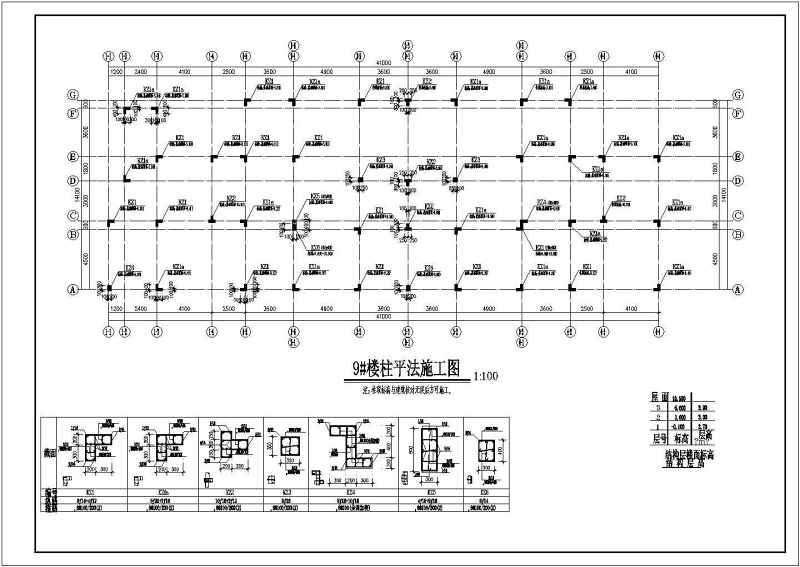 某<a href=https://www.yitu.cn/su/7872.html target=_blank class=infotextkey>地</a>区3层异型柱结构别墅结构施工图