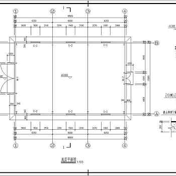 某钢构发电机房建筑结构施工图