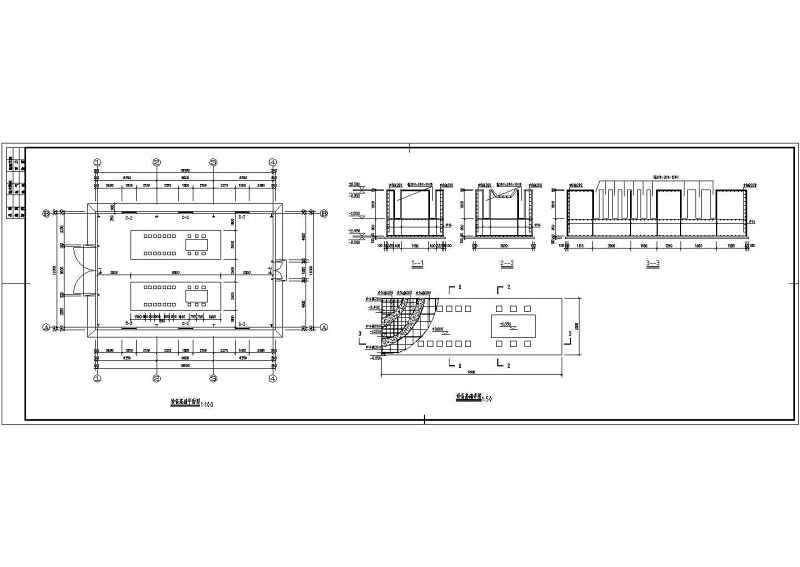 某钢构发电机房建筑结构施工图