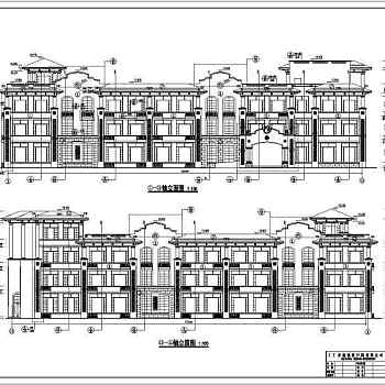 某地三层框架结构幼儿园建筑设计施工图