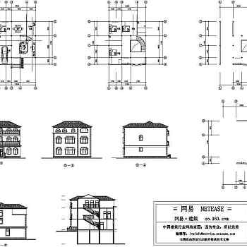 欧式别墅建筑图纸