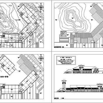 别墅区会所建筑图