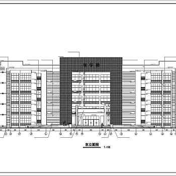 某五层框架结构教学楼建筑设计方案图