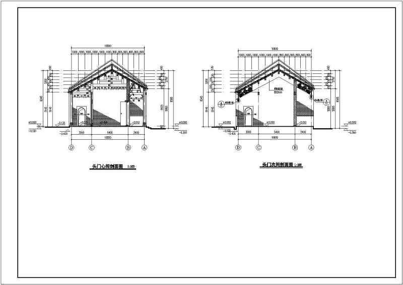 某<a href=https://www.yitu.cn/su/7872.html target=_blank class=infotextkey>地</a>区框剪结构仿古祠堂建筑方案图