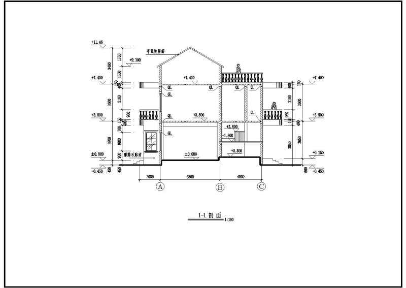 某三层别墅砖混建筑、结构<a href=https://www.yitu.cn/su/7590.html target=_blank class=infotextkey>设计</a>施工图