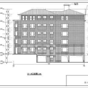 武汉市五层框架结构教学楼建筑结构施工图
