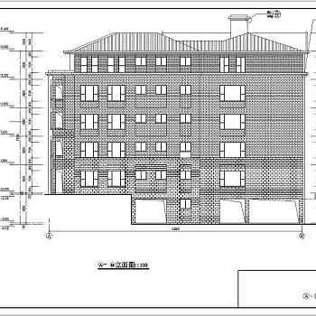 武汉市五层框架结构教学楼建筑结构施工图