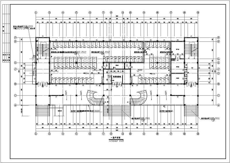 某食堂<a href=https://www.yitu.cn/su/7590.html target=_blank class=infotextkey>设计</a>施工建筑CAD<a href=https://www.yitu.cn/su/7937.html target=_blank class=infotextkey>图纸</a>