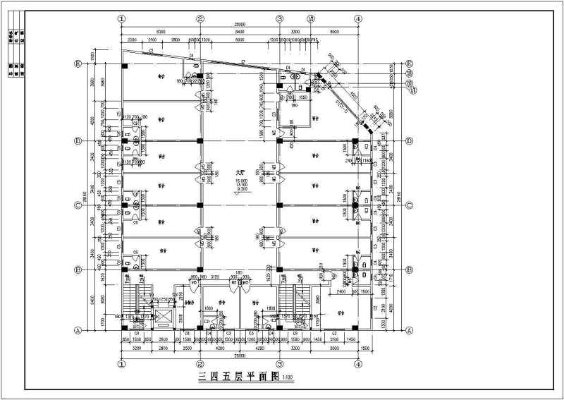 某五层<a href=https://www.yitu.cn/su/7460.html target=_blank class=infotextkey>宿舍</a><a href=https://www.yitu.cn/su/8159.html target=_blank class=infotextkey>楼</a>全套建筑、结构施工图