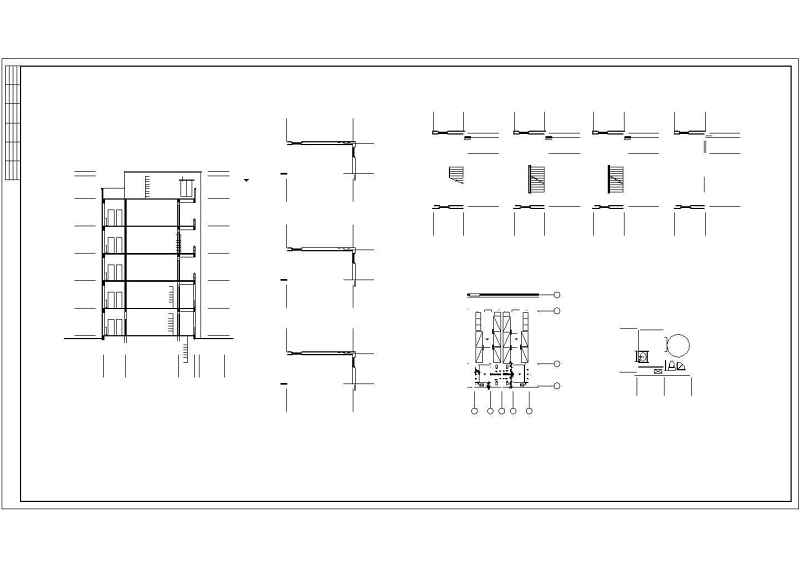 某<a href=https://www.yitu.cn/sketchup/xuexiao/index.html target=_blank class=infotextkey>学校</a>六层无障碍<a href=https://www.yitu.cn/su/7460.html target=_blank class=infotextkey>宿舍</a><a href=https://www.yitu.cn/su/8159.html target=_blank class=infotextkey>楼</a>建筑<a href=https://www.yitu.cn/su/7590.html target=_blank class=infotextkey>设计</a>施工图