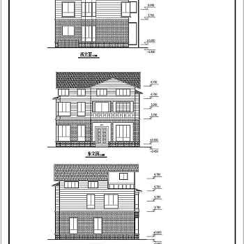 某二层别墅建筑、结构施工图含PKPM文件