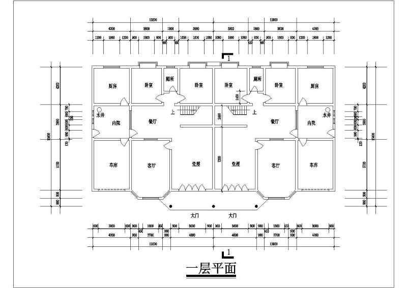 某联体别墅全套建筑结构施工图