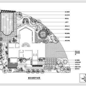 富阳别墅景观设计平面图