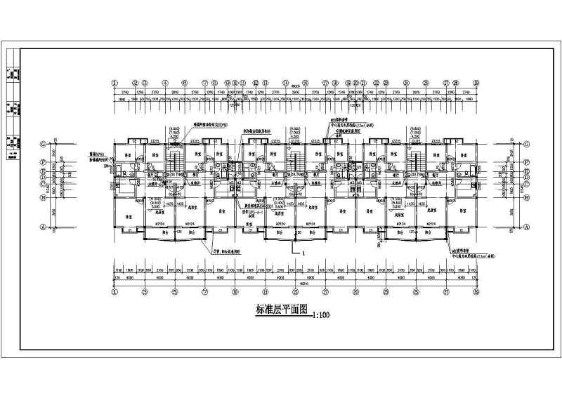 某<a href=https://www.yitu.cn/su/7580.html target=_blank class=infotextkey>多层住宅</a><a href=https://www.yitu.cn/su/8159.html target=_blank class=infotextkey>楼</a>建施<a href=https://www.yitu.cn/su/7590.html target=_blank class=infotextkey>设计</a>图