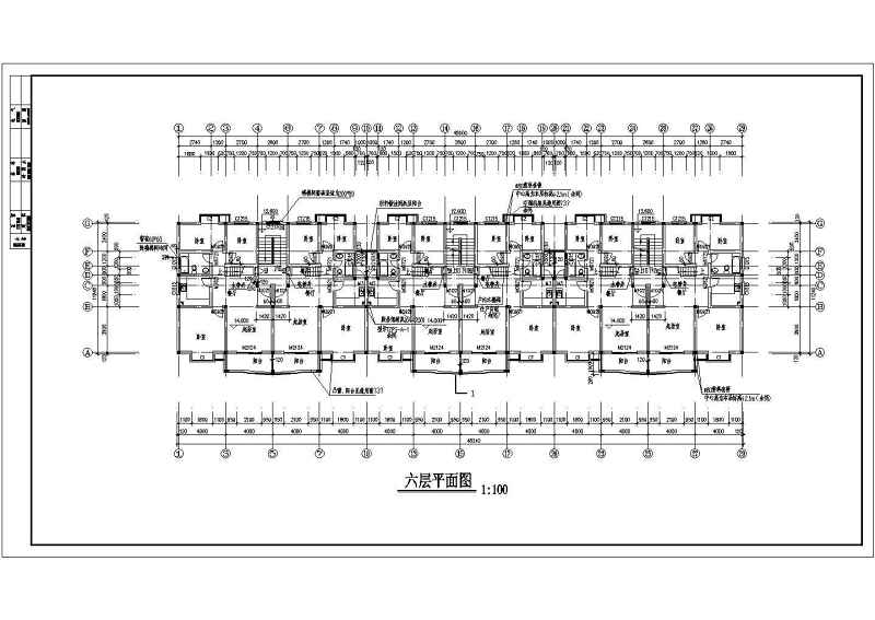 某<a href=https://www.yitu.cn/su/7580.html target=_blank class=infotextkey>多层住宅</a><a href=https://www.yitu.cn/su/8159.html target=_blank class=infotextkey>楼</a>建施<a href=https://www.yitu.cn/su/7590.html target=_blank class=infotextkey>设计</a>图