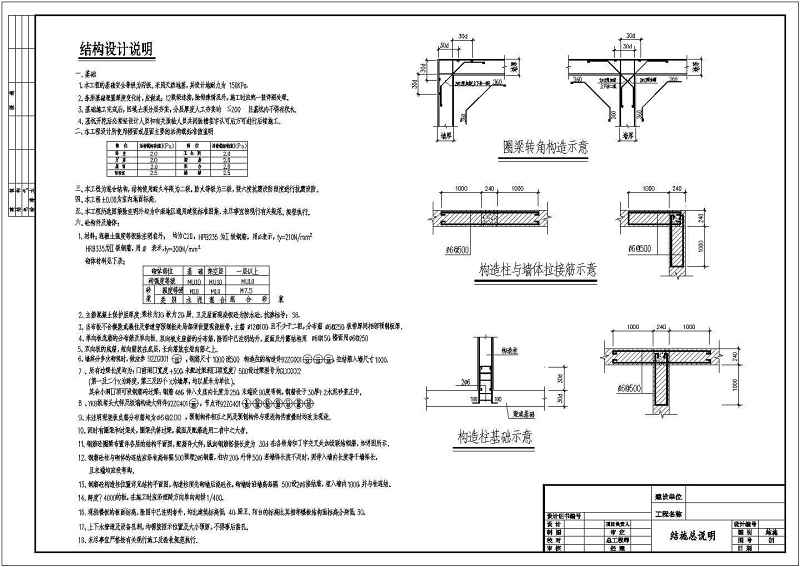 某三层别墅建筑、结构<a href=https://www.yitu.cn/su/7590.html target=_blank class=infotextkey>设计</a>施工<a href=https://www.yitu.cn/su/7937.html target=_blank class=infotextkey>图纸</a>