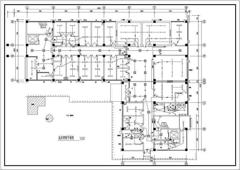 某地7层框架结构医院电气设计施工图