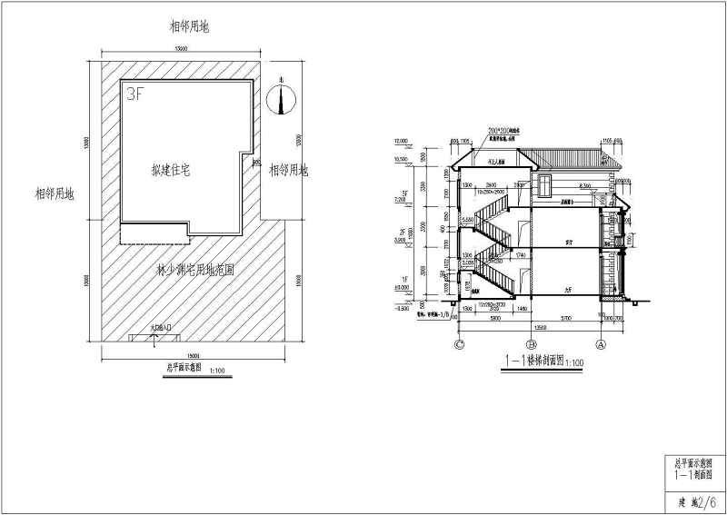 某农村三层钢筋混凝土<a href=https://www.yitu.cn/su/7637.html target=_blank class=infotextkey>框架</a>结构别墅全套施工图