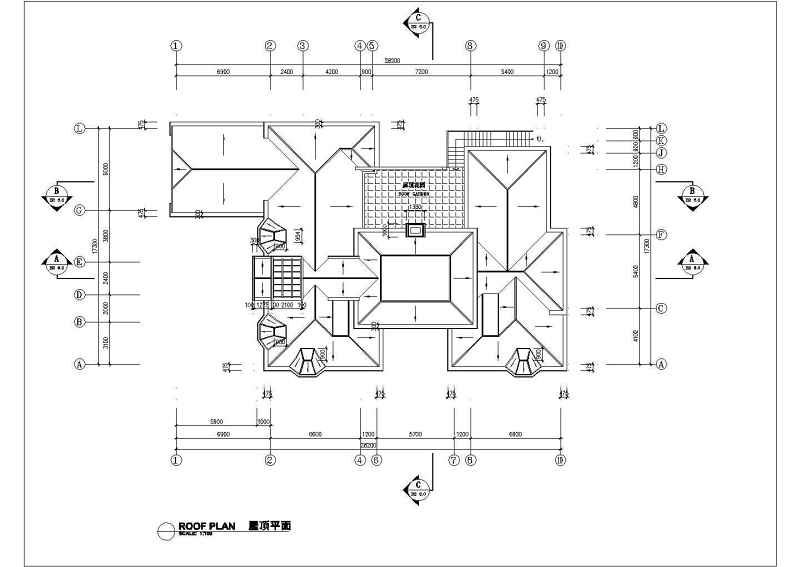 白云渡别墅全套建筑方案图