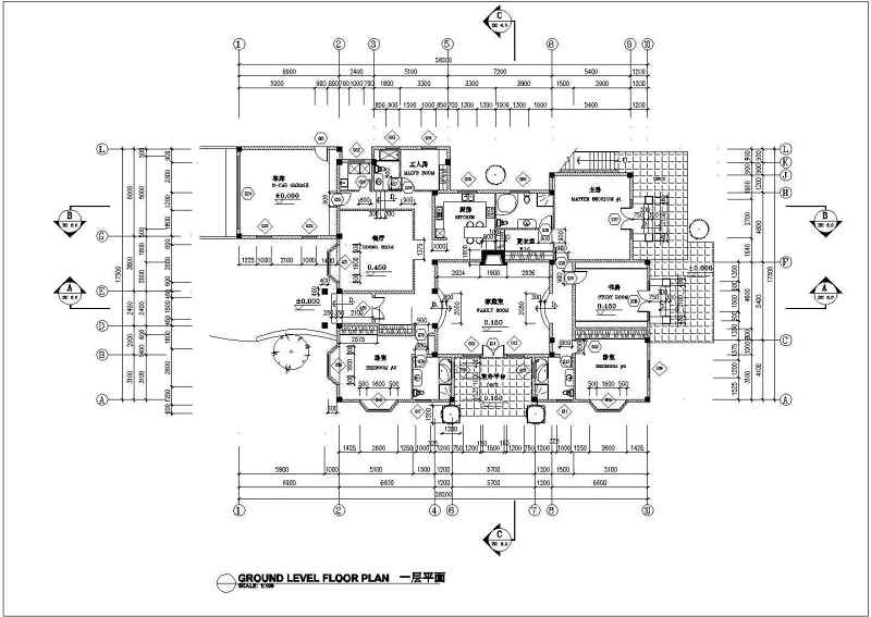 白云渡别墅全套建筑方案图